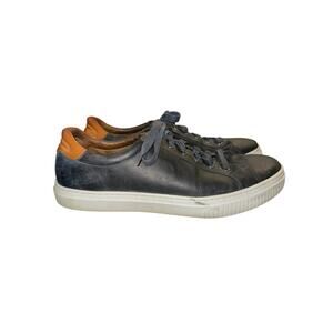 ⭐️ Men’s J&M Johnston & Murphy Black Leather Lace Up Sneakers Size 13. Preppy